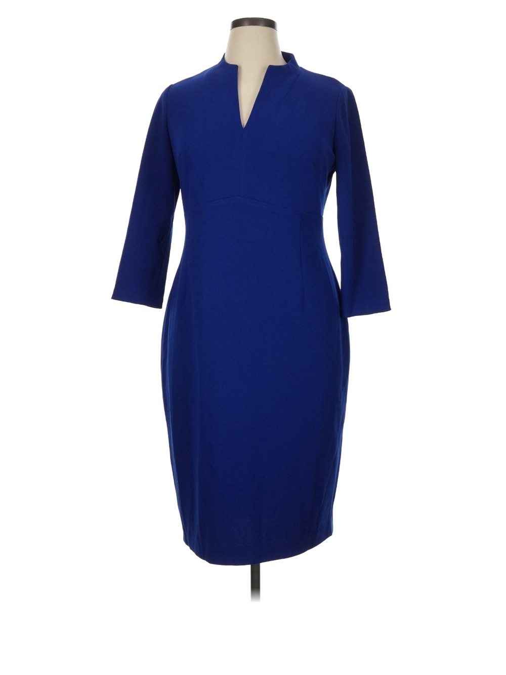 Calvin Klein Cobalt Blue 3/4-Sleeve Sheath Dress 16